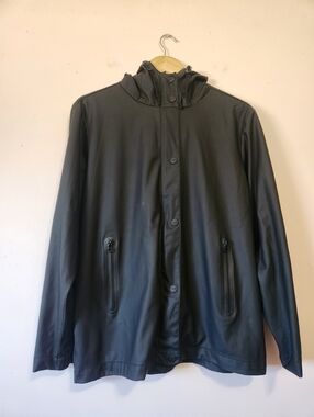 Tantä Matte Black Waterproof Raincoat Jacket Medium Gorpcore Technical
